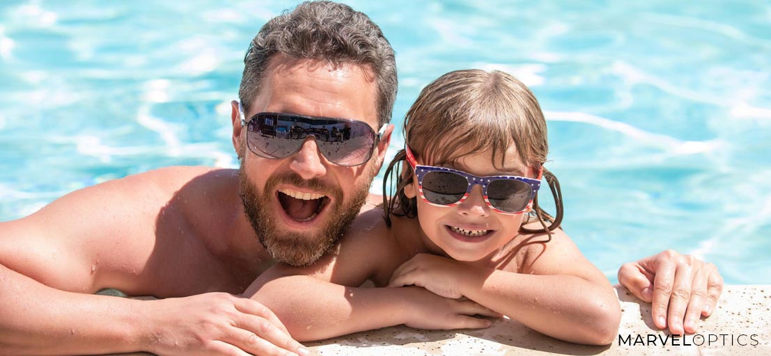 Family Wearing Sunglasses