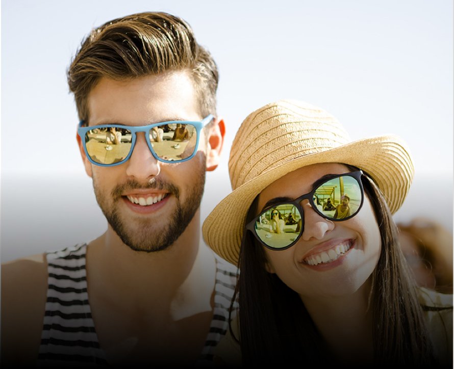 Couple Wearing Sunglasses