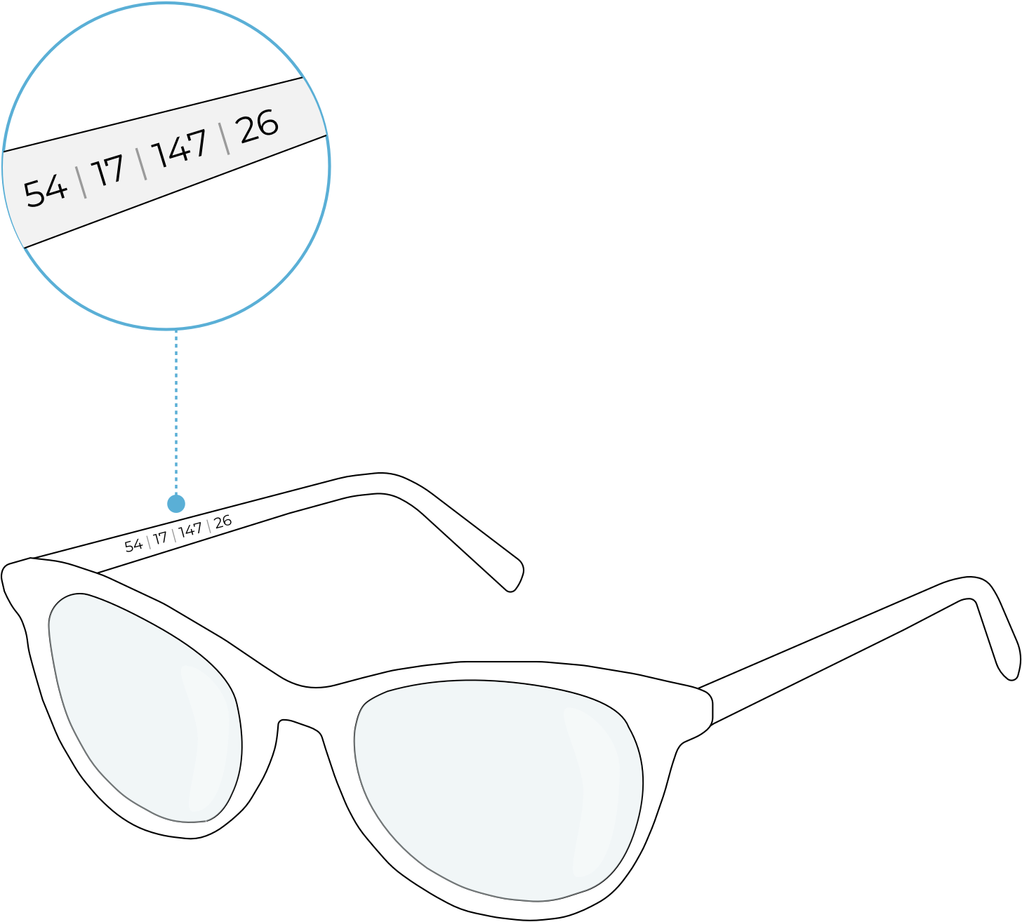 How To Measure Your Eyeglasses - Frame Size Guide