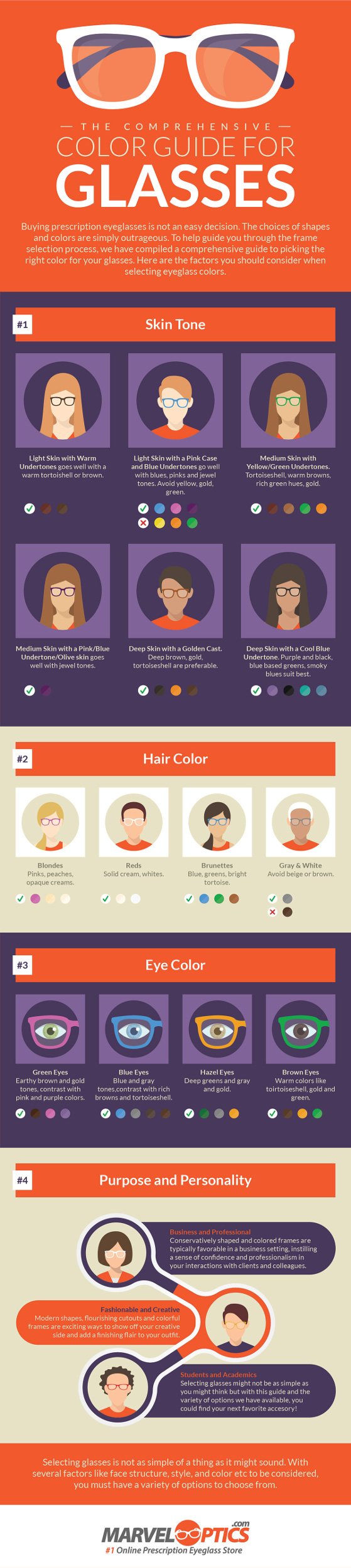 Color Guide For Selecting Perfect Eyeglasses