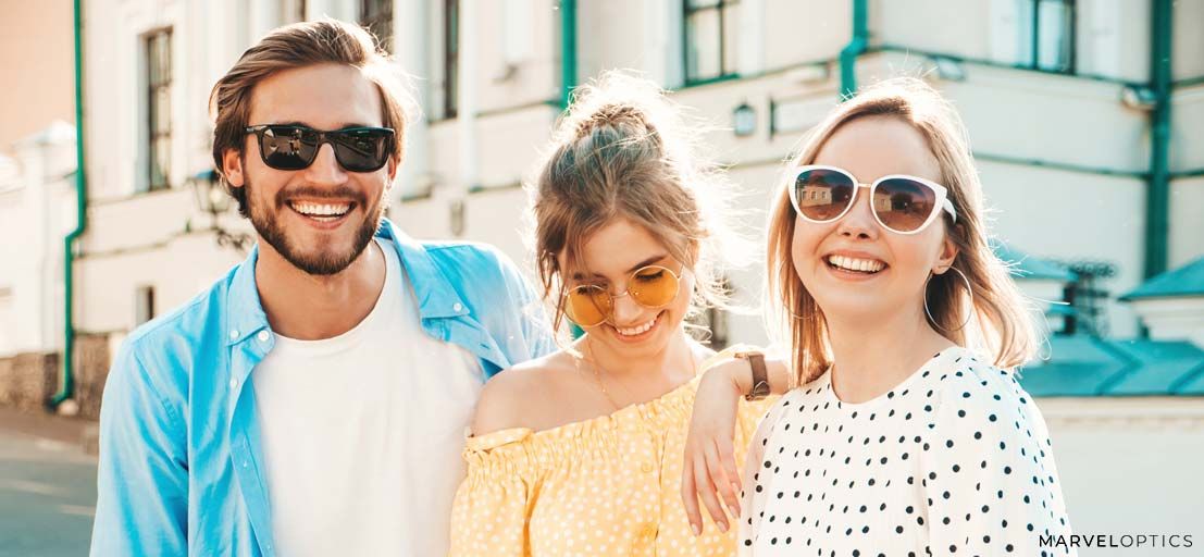 family wearing sunglasses