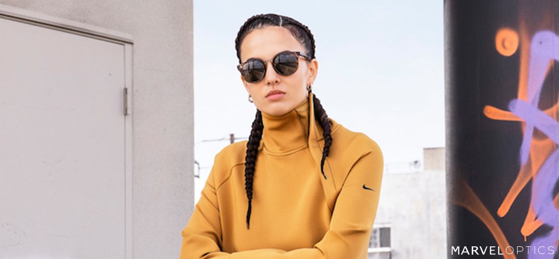 woman wearing Nike Womens Sunglasses