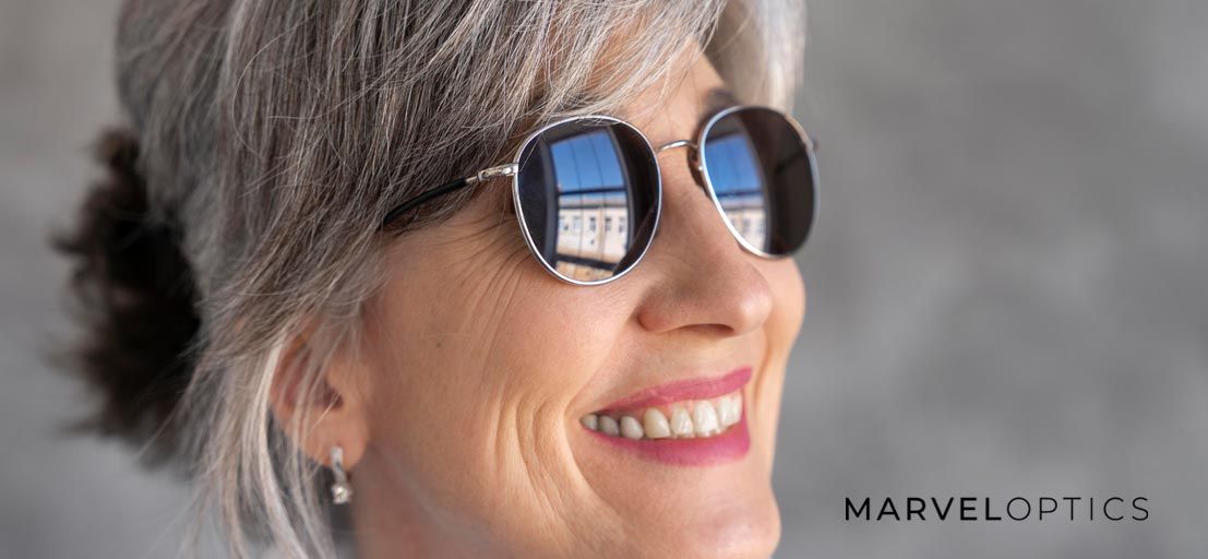 Woman Wearing Prescription Sunglasses