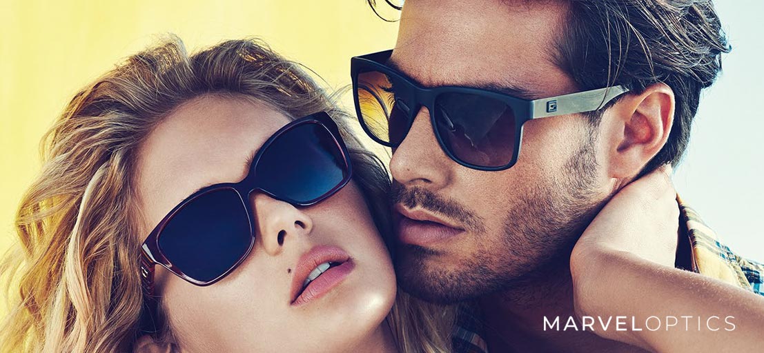 Couple Wearing Guess Sunglasses