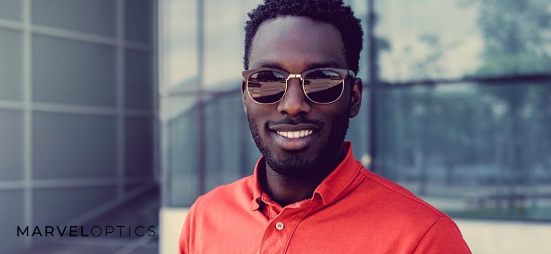 Man Wearing Prescription Sunglasses