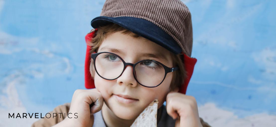 kid Wearing Safety Glasses