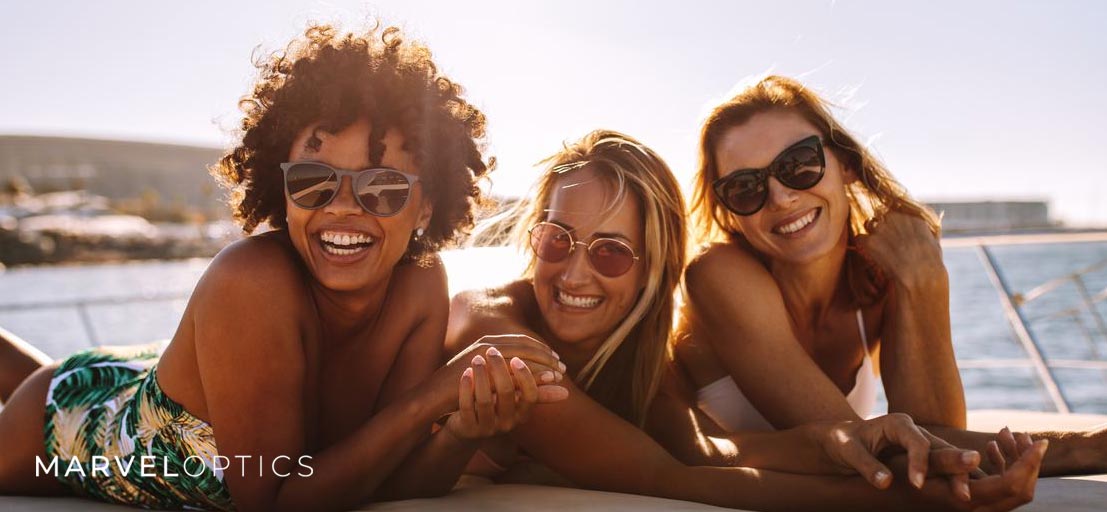 Friends Wearing Prescription Sunglasses