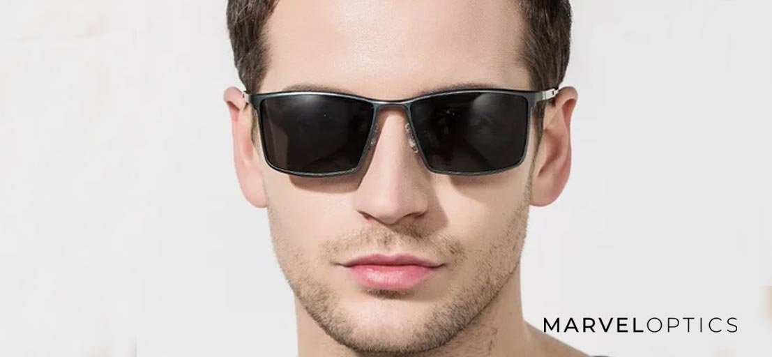 Man Wearing Prescription Sunglasses